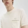 Tricou bărbătesc cu buzunar din jerseu Loopback Tricou bărbătesc cu buzunar din jerseu Loopback