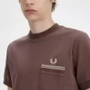 Tricou bărbătesc cu buzunar din jerseu Loopback Tricou bărbătesc cu buzunar din jerseu Loopback