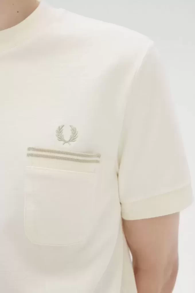 Tricou bărbătesc cu buzunar din jerseu Loopback Tricou bărbătesc cu buzunar din jerseu Loopback
