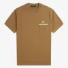 Tricou bărbătesc cu buzunar din jerseu Loopback Tricou bărbătesc cu buzunar din jerseu Loopback