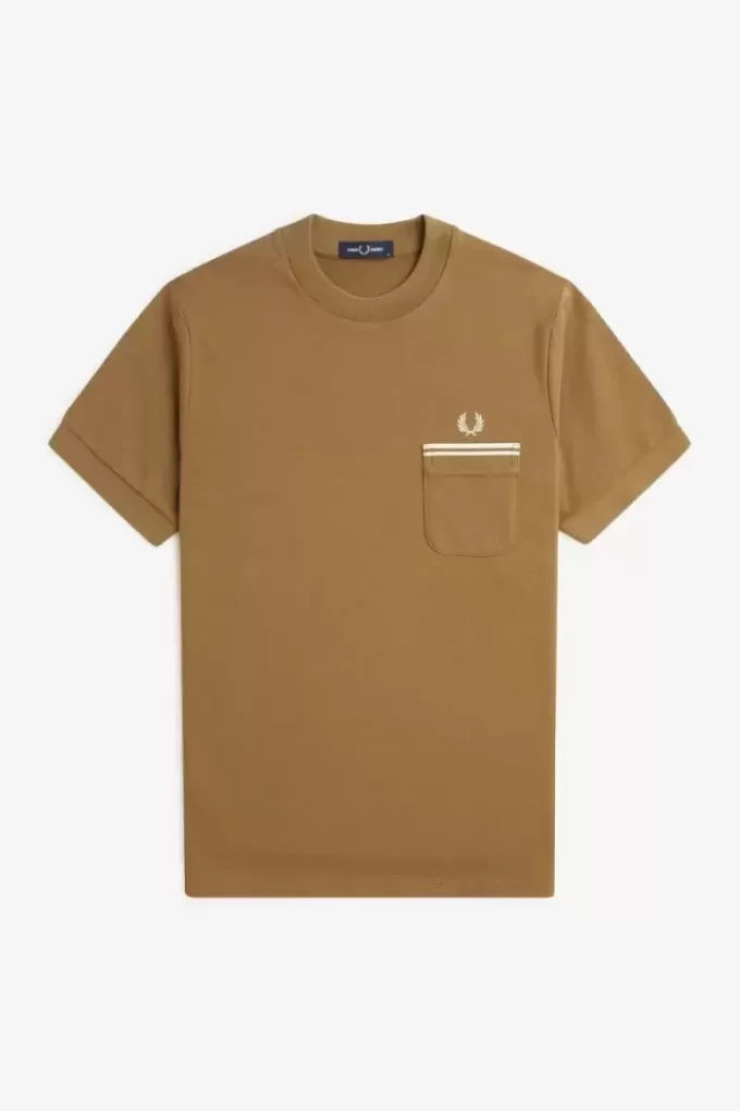 Tricou bărbătesc cu buzunar din jerseu Loopback Tricou bărbătesc cu buzunar din jerseu Loopback