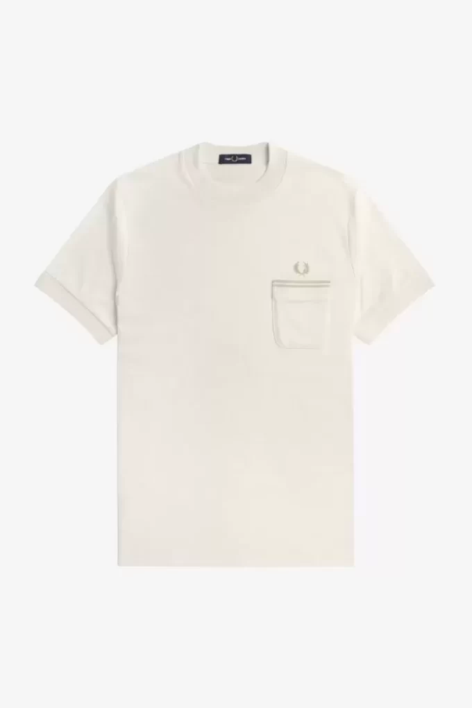 Tricou bărbătesc cu buzunar din jerseu Loopback Tricou bărbătesc cu buzunar din jerseu Loopback