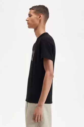 Tricou bărbătesc cu coroană de laur și imprimeu floral