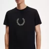 Tricou bărbătesc cu coroană de laur și imprimeu floral Tricou bărbătesc cu coroană de laur și imprimeu floral