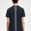 Tricou bărbătesc cu detaliu de bandă Tricou bărbătesc cu detaliu de bandă