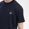 Tricou bărbătesc cu detaliu de bandă Tricou bărbătesc cu detaliu de bandă