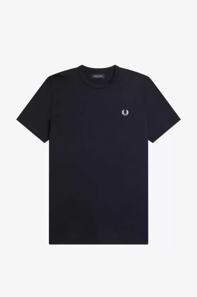 Tricou bărbătesc cu detaliu de bandă Tricou bărbătesc cu detaliu de bandă