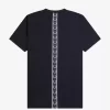 Tricou bărbătesc cu detaliu de bandă Tricou bărbătesc cu detaliu de bandă