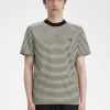 Tricou bărbătesc cu dungi fine, gros Tricou bărbătesc cu dungi fine, gros