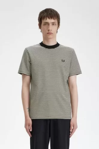 Tricou bărbătesc cu dungi fine, gros
