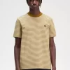 Tricou bărbătesc cu dungi fine, gros Tricou bărbătesc cu dungi fine, gros