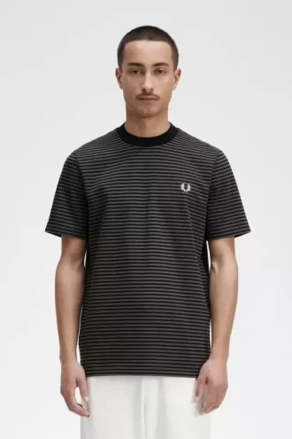 Tricou bărbătesc cu dungi fine, gros