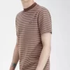 Tricou bărbătesc cu dungi fine, gros Tricou bărbătesc cu dungi fine, gros