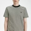 Tricou bărbătesc cu dungi fine, gros Tricou bărbătesc cu dungi fine, gros
