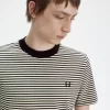Tricou bărbătesc cu dungi fine, gros Tricou bărbătesc cu dungi fine, gros