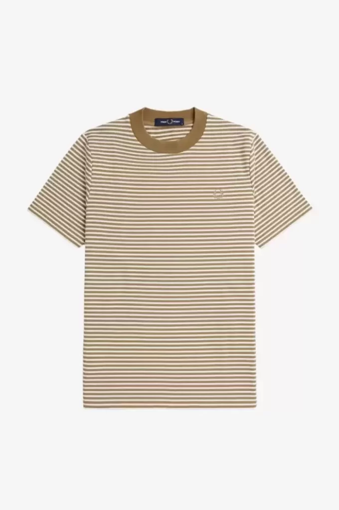 Tricou bărbătesc cu dungi fine, gros Tricou bărbătesc cu dungi fine, gros
