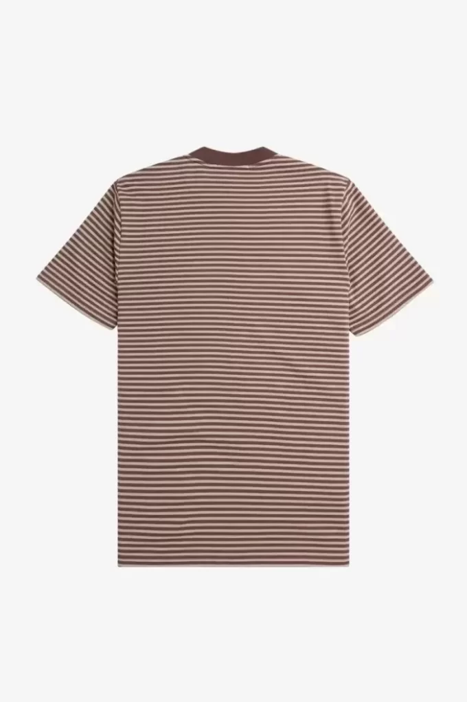 Tricou bărbătesc cu dungi fine, gros Tricou bărbătesc cu dungi fine, gros