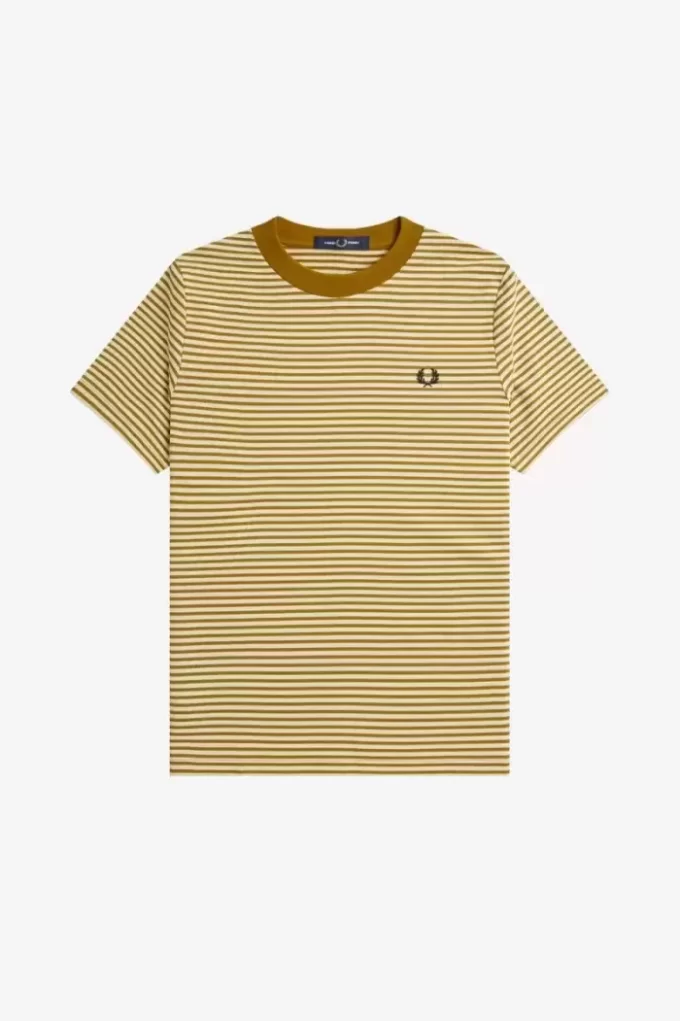 Tricou bărbătesc cu dungi fine, gros Tricou bărbătesc cu dungi fine, gros