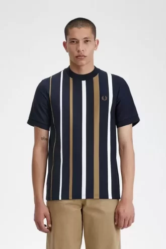 Tricou bărbătesc cu dungi gradiente