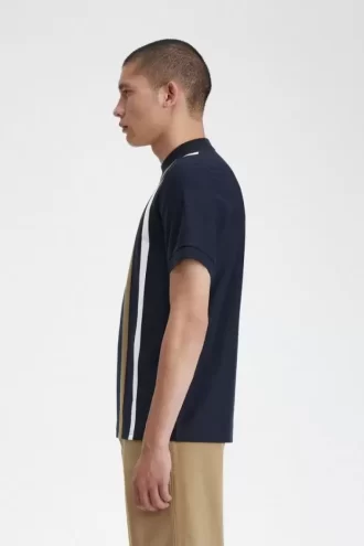 Tricou bărbătesc cu dungi gradiente