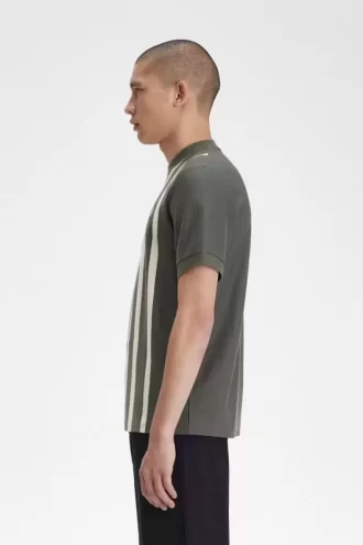 Tricou bărbătesc cu dungi gradiente