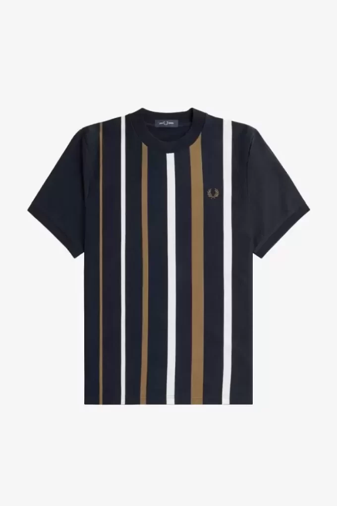 Tricou bărbătesc cu dungi gradiente Tricou bărbătesc cu dungi gradiente