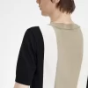 Tricou bărbătesc cu dungi, tricotat fin Tricou bărbătesc cu dungi, tricotat fin