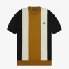Tricou bărbătesc cu dungi, tricotat fin Tricou bărbătesc cu dungi, tricotat fin