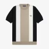 Tricou bărbătesc cu dungi, tricotat fin Tricou bărbătesc cu dungi, tricotat fin