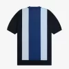 Tricou bărbătesc cu dungi, tricotat fin Tricou bărbătesc cu dungi, tricotat fin