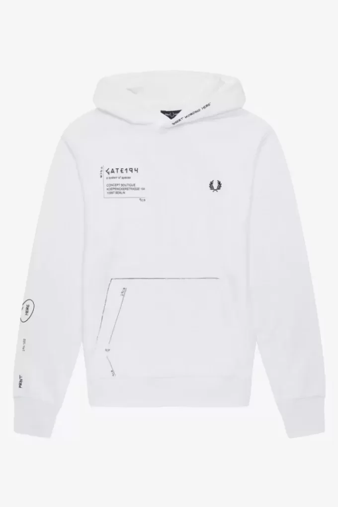 Tricou bărbătesc cu glugă și imprimeu Tricou bărbătesc cu glugă și imprimeu