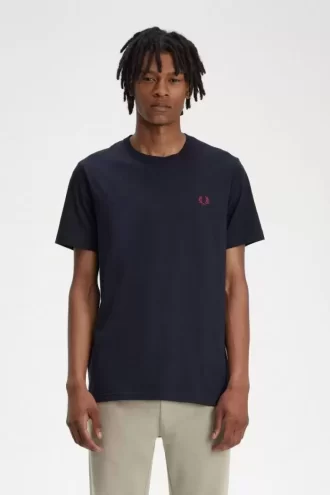 Tricou bărbătesc cu guler rotund