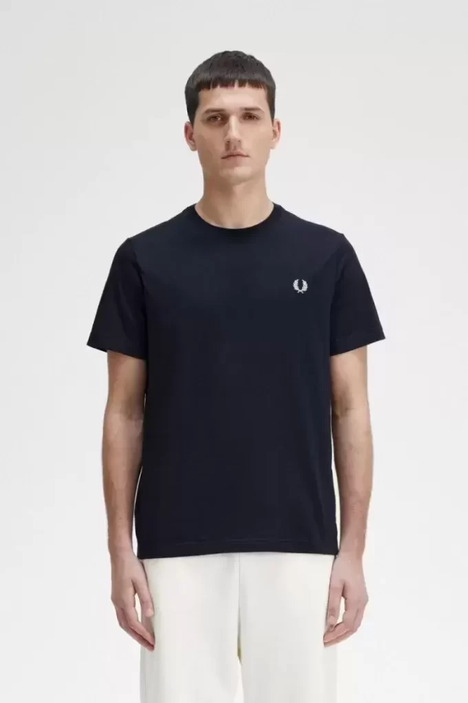 Tricou bărbătesc cu guler rotund Tricou bărbătesc cu guler rotund