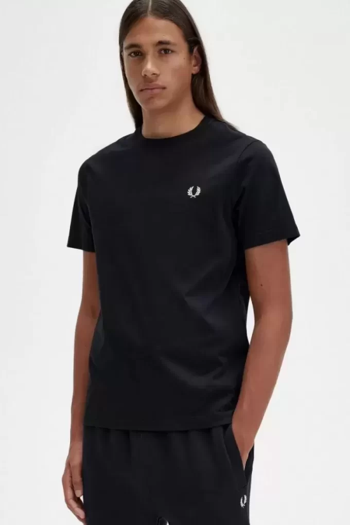 Tricou bărbătesc cu guler rotund Tricou bărbătesc cu guler rotund