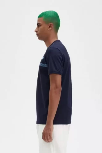 Tricou bărbătesc cu imprimeu Glitch