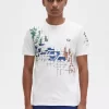 Tricou bărbătesc cu imprimeu grilă Tricou bărbătesc cu imprimeu grilă