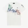 Tricou bărbătesc cu imprimeu grilă Tricou bărbătesc cu imprimeu grilă