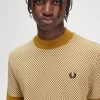 Tricou bărbătesc cu imprimeu micro-chequerboard Tricou bărbătesc cu imprimeu micro-chequerboard