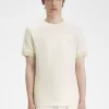 Tricou bărbătesc cu manșetă în dungi Tricou bărbătesc cu manșetă în dungi