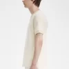 Tricou bărbătesc cu manșetă în dungi Tricou bărbătesc cu manșetă în dungi