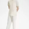 Tricou bărbătesc cu manșetă în dungi Tricou bărbătesc cu manșetă în dungi