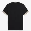 Tricou bărbătesc cu manșetă în dungi Tricou bărbătesc cu manșetă în dungi