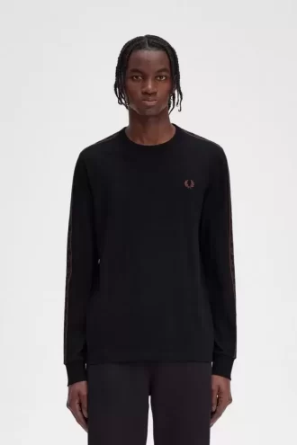 Tricou bărbătesc cu mânecă lungă și bandă adezivă