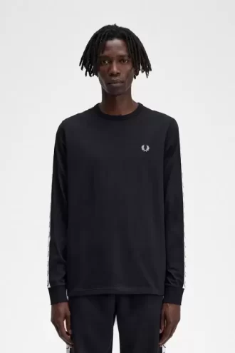 Tricou bărbătesc cu mânecă lungă și bandă adezivă