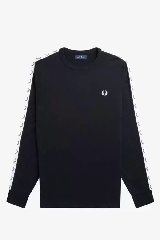 Tricou bărbătesc cu mânecă lungă și bandă adezivă Tricou bărbătesc cu mânecă lungă și bandă adezivă