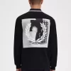 Tricou bărbătesc cu mânecă lungă și grafică Rave Tricou bărbătesc cu mânecă lungă și grafică Rave