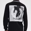 Tricou bărbătesc cu mânecă lungă și grafică Rave Tricou bărbătesc cu mânecă lungă și grafică Rave