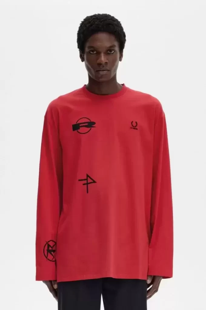 Tricou bărbătesc cu mânecă lungă și imprimeu Tricou bărbătesc cu mânecă lungă și imprimeu
