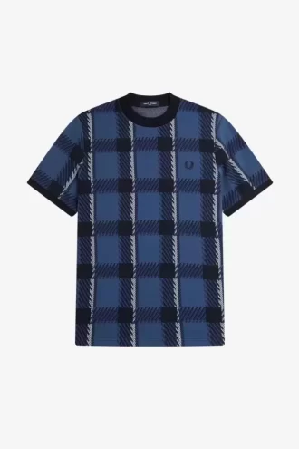 Tricou bărbătesc Glitch Tartan