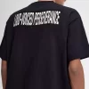 Tricou bărbătesc relaxat cu imprimeu petic Tricou bărbătesc relaxat cu imprimeu petic
